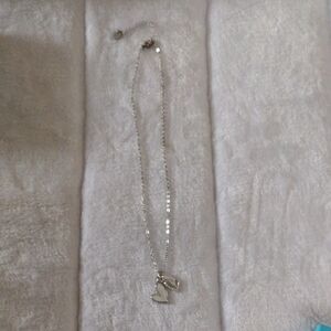 Elegant Silver Heart Pendant Necklace